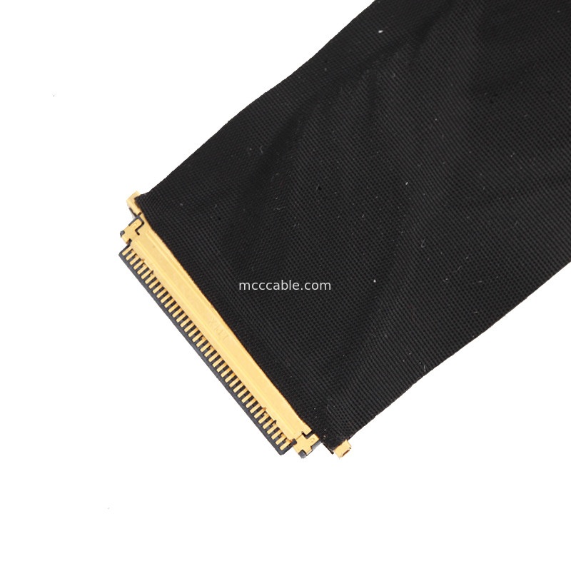 ความยาว 50 มม. สายเคเบิล JAE HD1P040-CSH2 HD1P040MA1 LCD LVDS EDP สายเคเบิลขั้วต่อ lvds 40 พิน