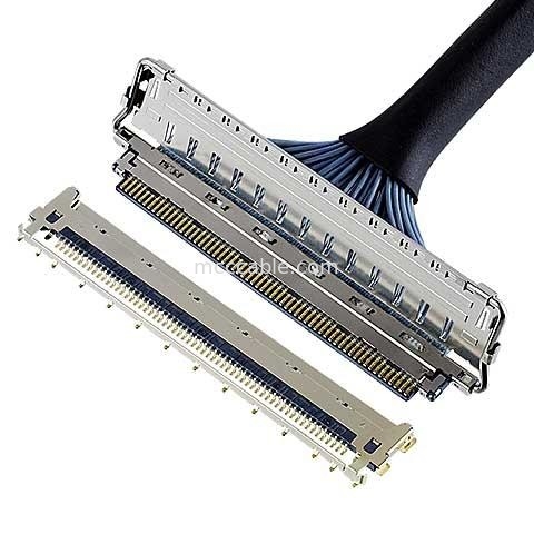 20680 20788 20789 20790 0.4 มิลลิเมตร pitch เครื่องเชื่อม microcoaxial แบบการจับคู่แนวราบ Mellanox