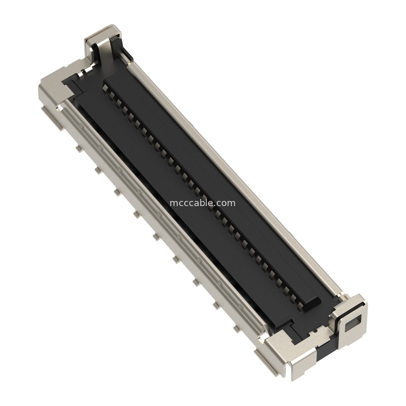 MICRO COAX CABLE 30P 20878-030T-01 สายไฟฟ้า LVDS แบบไมโครโคเอชเชียล พร้อมเครื่องป้องกัน EMC และล็อคกลไก