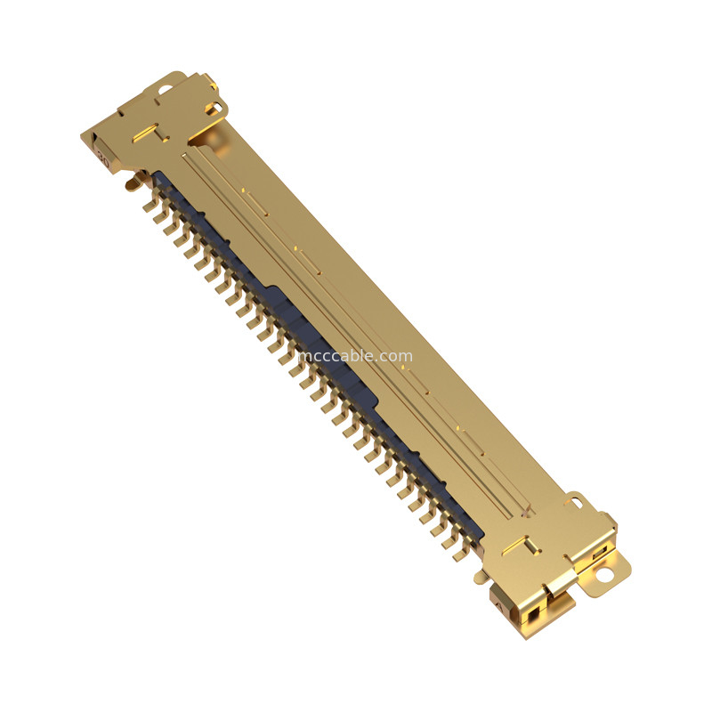 20453-230T-03 0.5 มิลลิเมตร pitch เครื่องเชื่อม micro-coaxial ประเภทการจับคู่แนวราบ