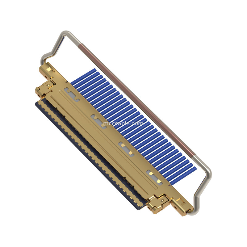 20453-230T-03 0.5 มิลลิเมตร pitch เครื่องเชื่อม micro-coaxial ประเภทการจับคู่แนวราบ