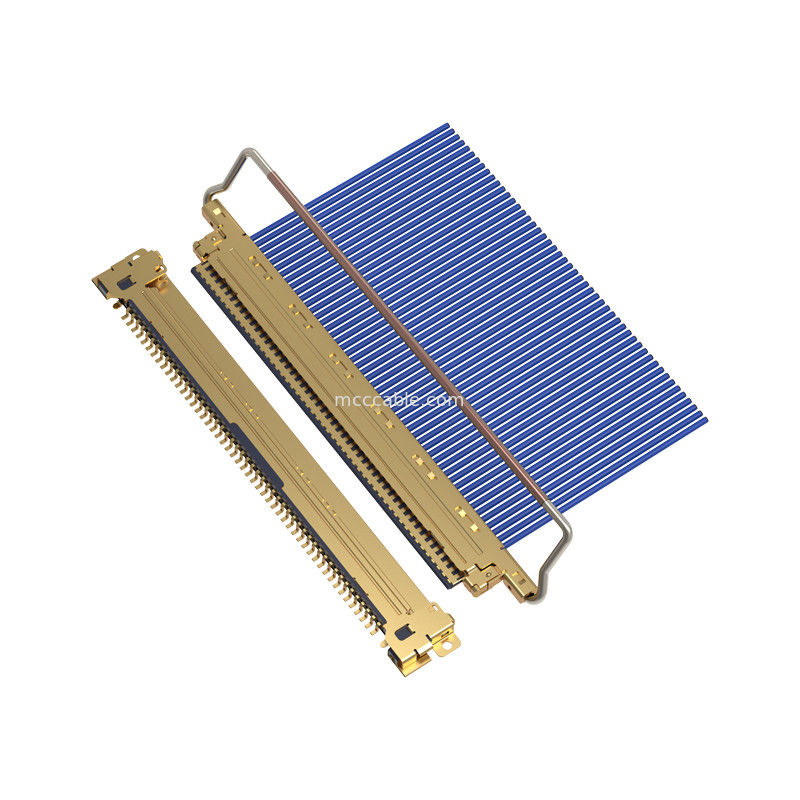 20453-250T-03S 50P 0.5 มิลลิเมตร pitch เครื่องเชื่อม micro-coaxial ประเภทการจับคู่แนวราบ