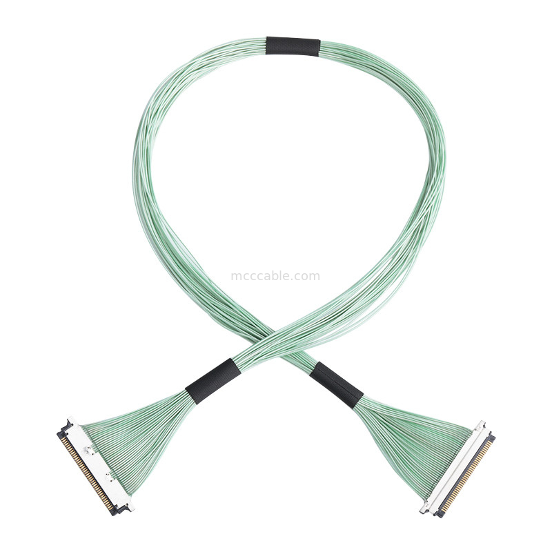 15pin Micro Coaxial Cable Assembly20345-015T-32R 0.4mm pitch เครื่องเชื่อมแบบไมโครโคอาชียัล แบบจับคู่แนวราบ