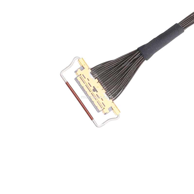 ชุดสายเคเบิล Oem Lvds 0.5 มม. ระยะพิทช์ 20453-220t-03 ขั้วต่อไมโครโคแอกเซียลชนิดผสมพันธุ์ในแนวนอน