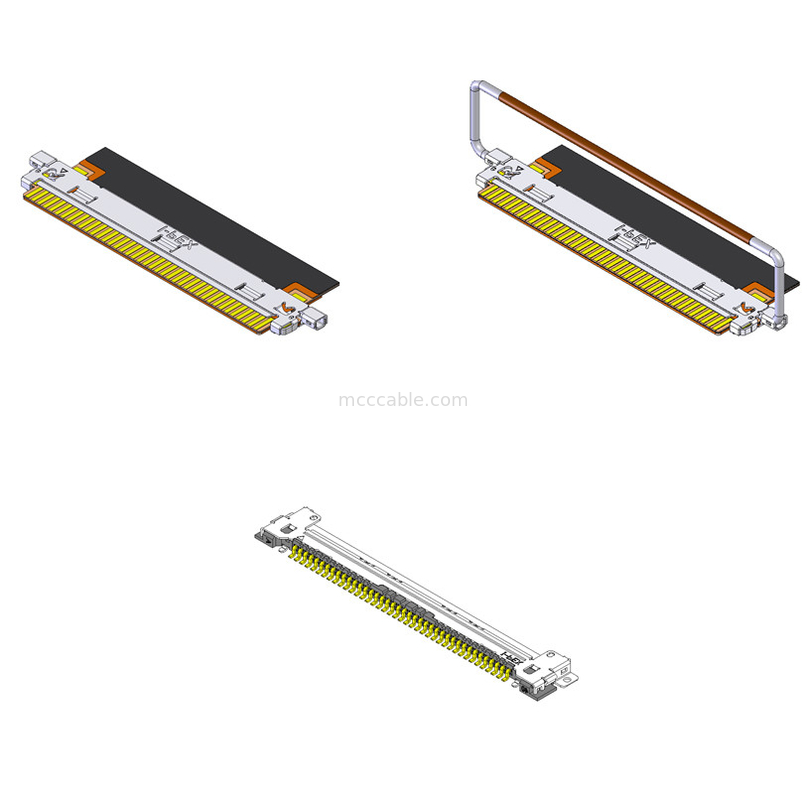 Lvds Cable VSF 20645-040T-01 40P 0.5mm Pitch สําหรับการเชื่อมต่อจอกระจกเหลว