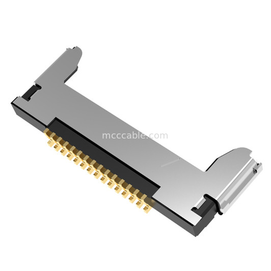 15pin Micro Coaxial Cable Assembly20345-015T-32R 0.4mm pitch เครื่องเชื่อมแบบไมโครโคอาชียัล แบบจับคู่แนวราบ