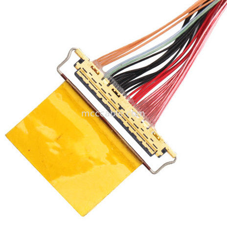 36AWG Lvds คาเบลประกอบ I  20453-240t-01 ถึง 20453-240t-01 40P 0.4 มม