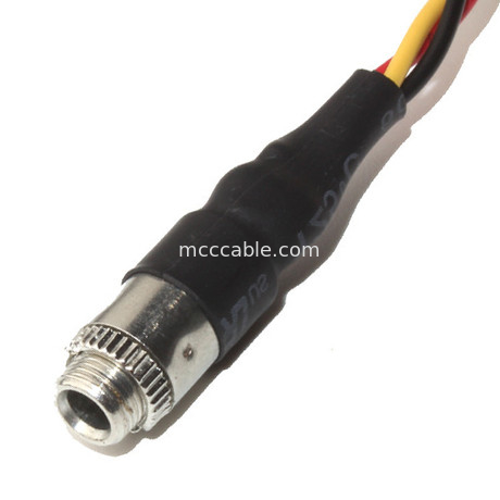 Molex 22 55 2101 ชุดสายไฟแบบกำหนดเอง 2.54mm Pitch 3.5mm Panel Mount Audio Jack