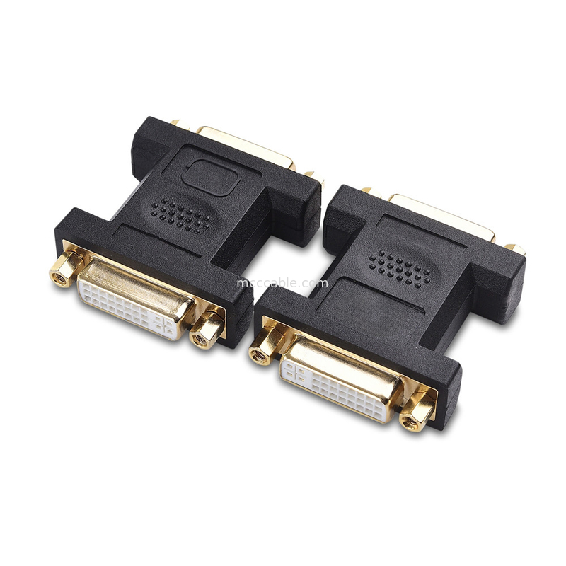 2 แพ็ค Dvi หญิง คอปเลอร์ Dual Link 24 + 5 Pin สําหรับการประกอบตัวเชื่อมเคเบิล LCD