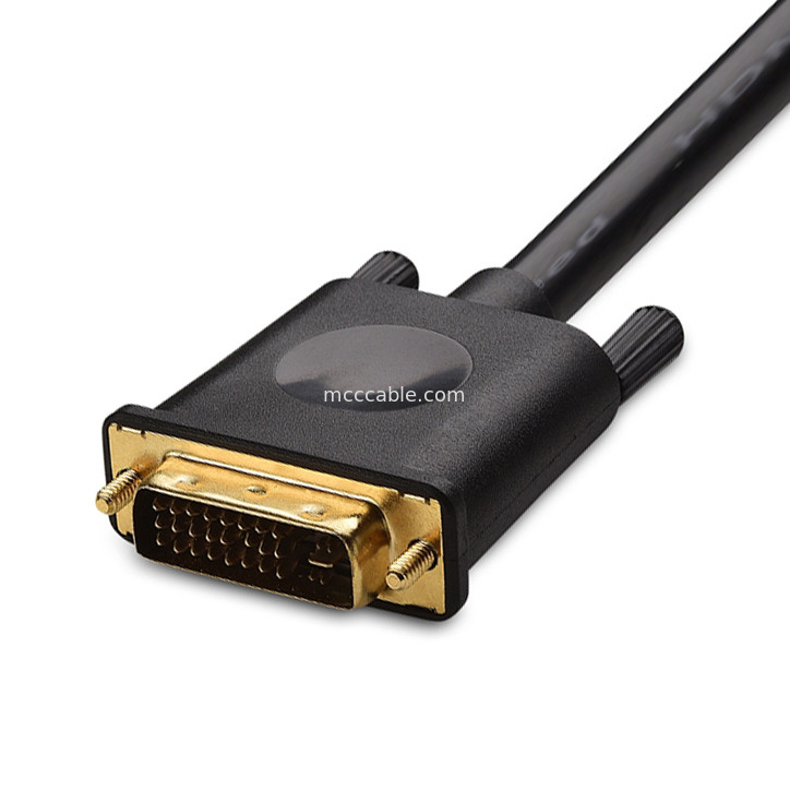 ROHS DVI-I 24+5 Pin To VGA Cable LVDS เครื่องเชื่อมประกอบ LCD OEM / ODM