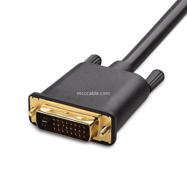 ROHS DVI-I 24+5 Pin To VGA Cable LVDS เครื่องเชื่อมประกอบ LCD OEM / ODM