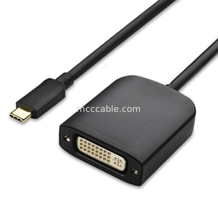 Usb Type C ผู้ชายสู่ Dvi I ผู้หญิง