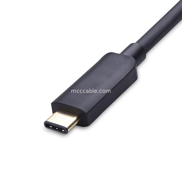Usb Type C ผู้ชายสู่ Dvi I ผู้หญิง