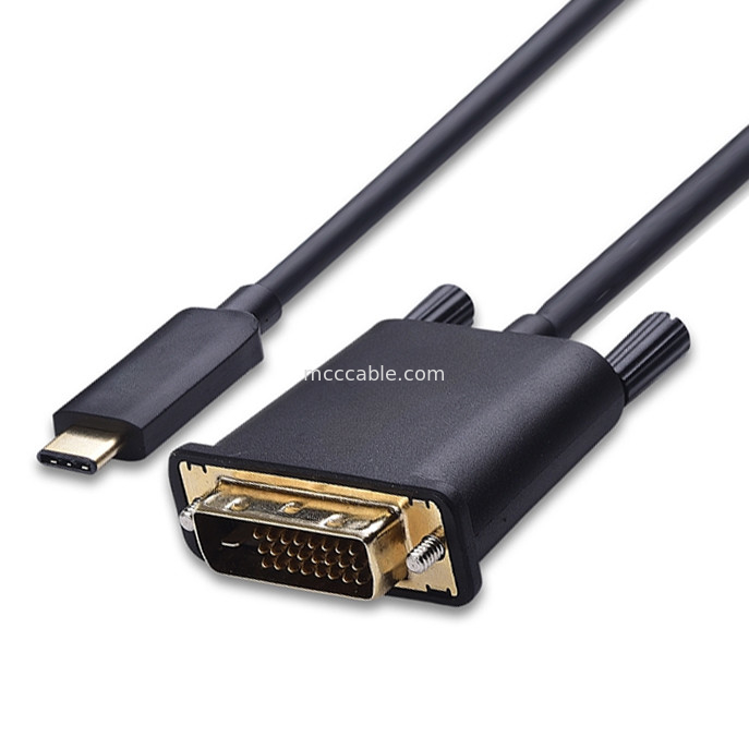 ROHS USB-C ไปยัง DVI Cable LCD LVDS Cable Assembly Connector OEM / ODM