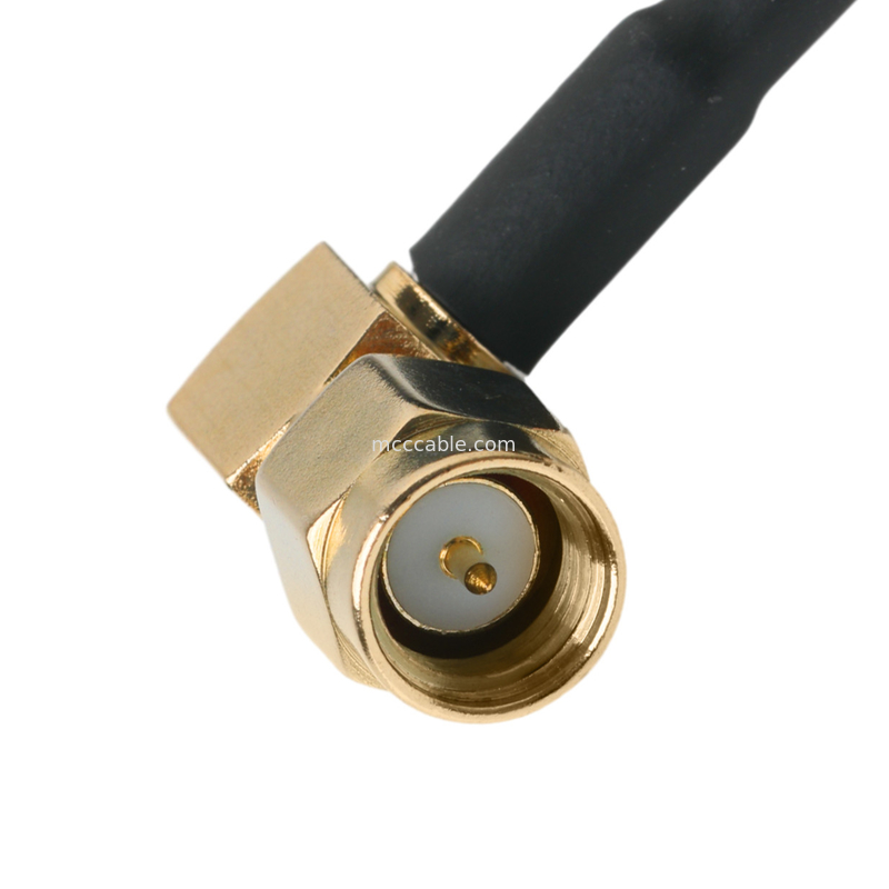 Ip67 Rohs สายโคเอ็กซ์ตามสั่ง Ra Sma Plug ติดมุมขวา Rg316 Oem / Odm