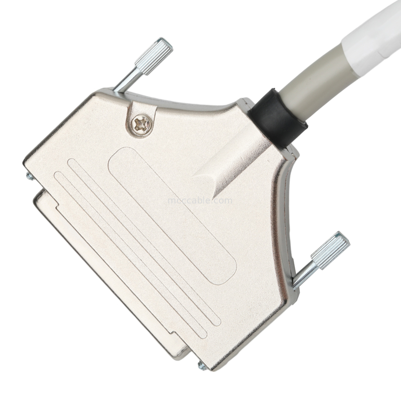 Hd D Sub Db50 Case สังกะสีสับไนเคิล Plated To D-Sub Mdr Plug Od 90mm