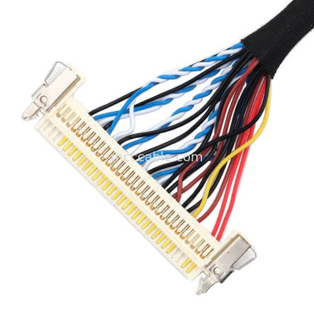 24pin MOLEX 504186-2400 30pin JAE FI-X30HL LCD LVDS การประกอบเคเบิลความยาวปรับแต่ง