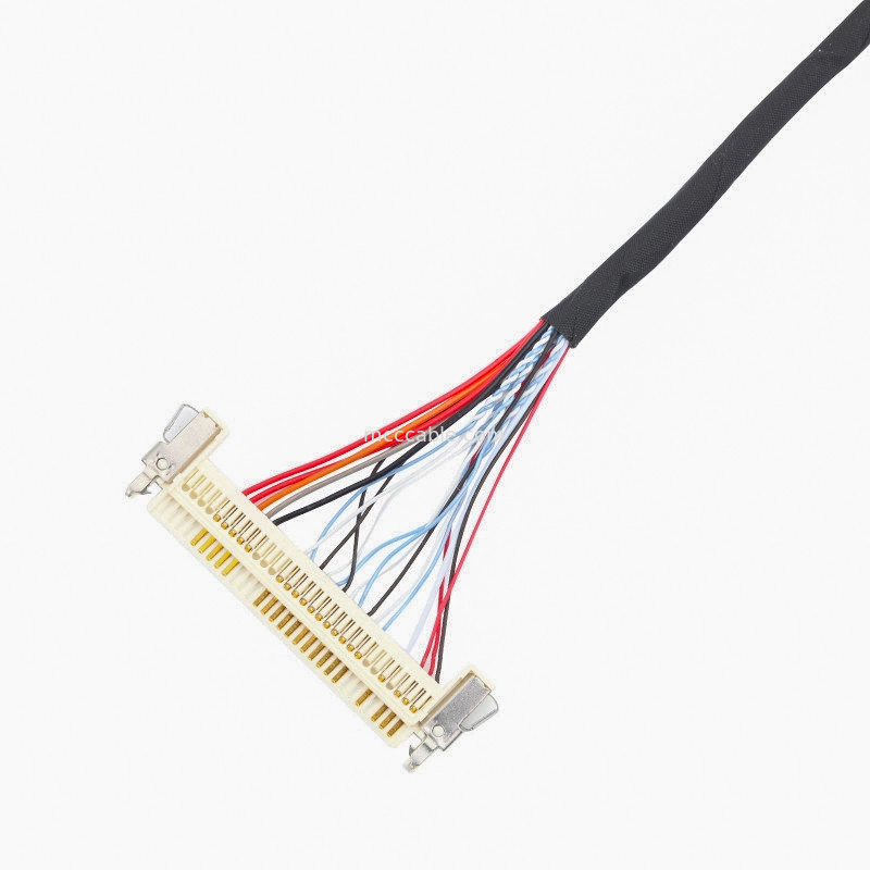 ACES 50204-040-11 JAE FI-X30HL JST SPH-002T-P0.5S LCD LVDS สายเคเบิล