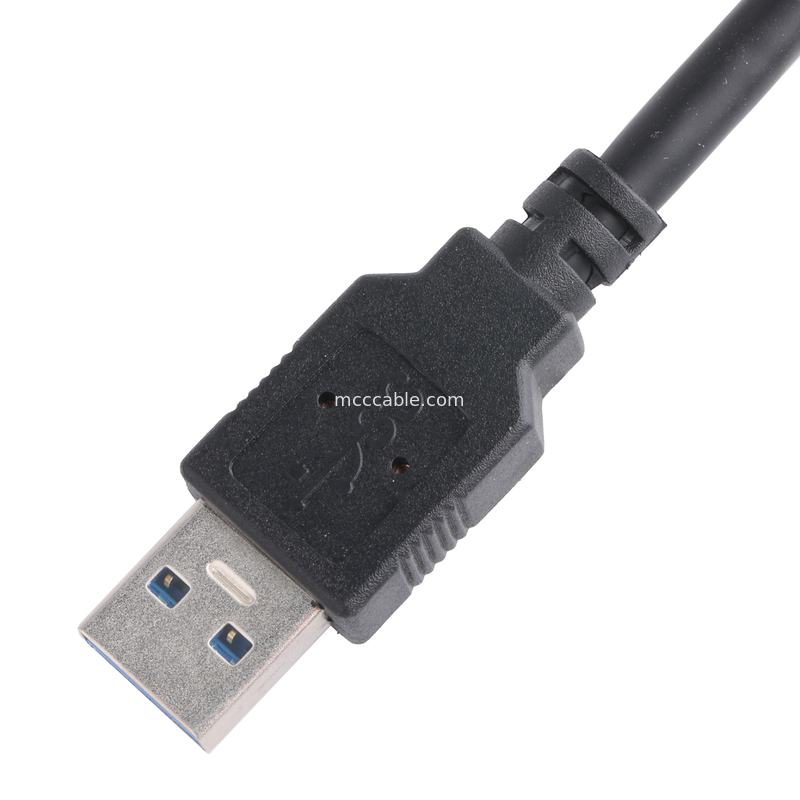 สีดํา 5gbps Usb 3.0 To Usb Micro B ความยาวสายชาร์จ