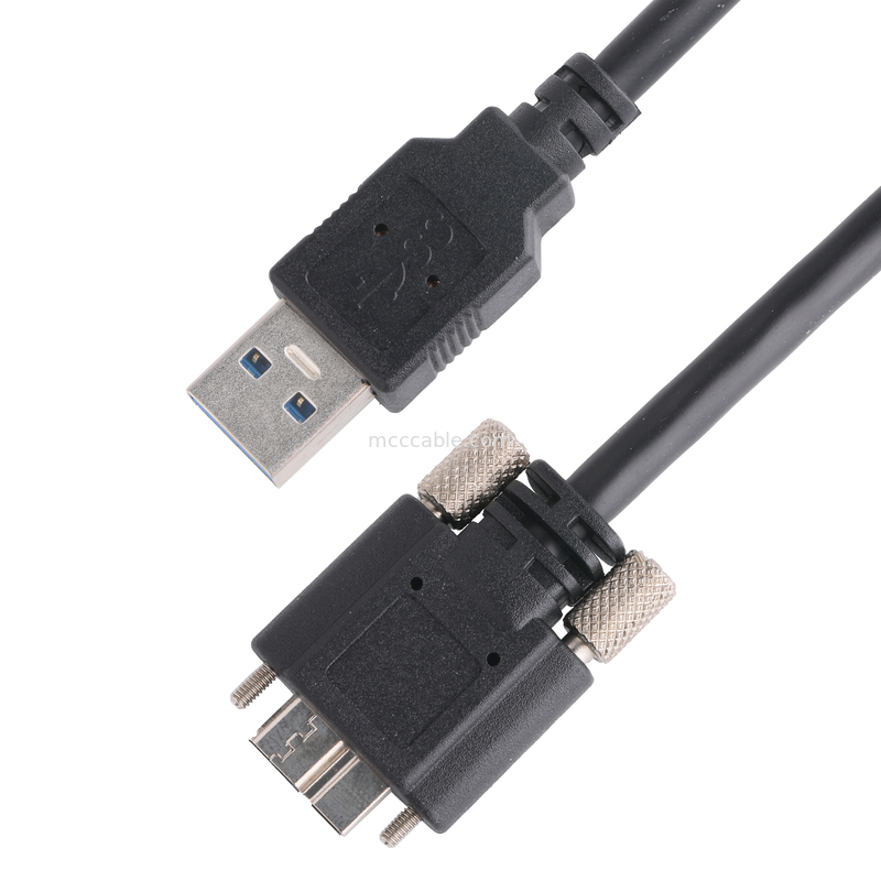 สีดํา 5gbps Usb 3.0 To Usb Micro B ความยาวสายชาร์จ