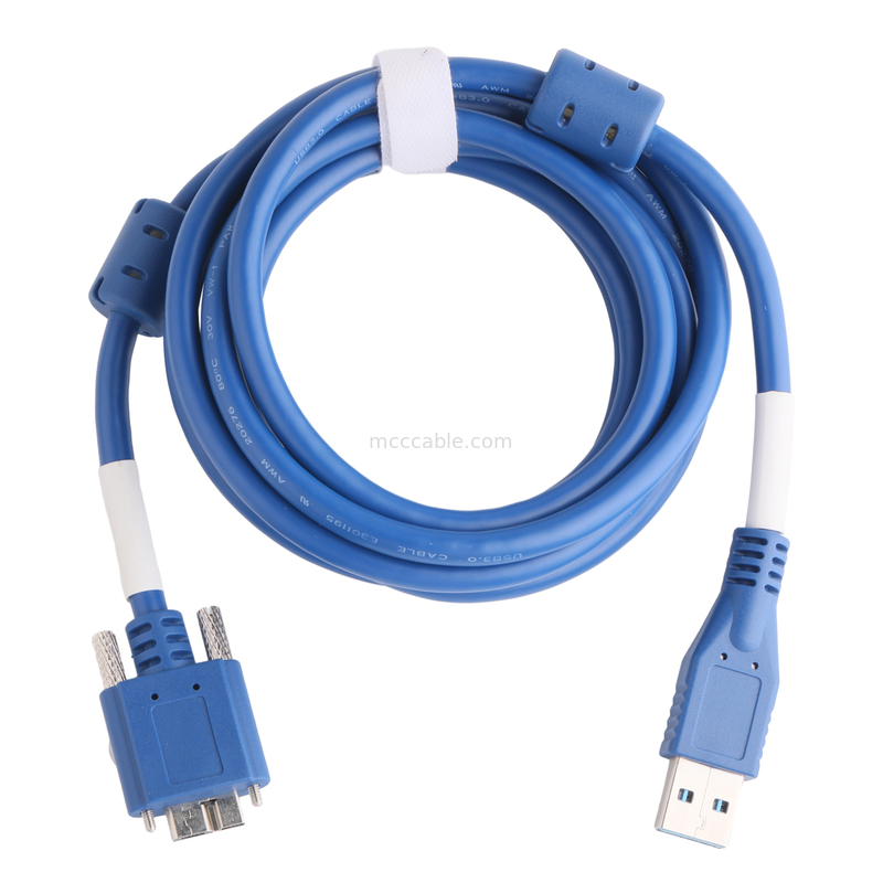 5gbps Micro B To Usb 3.0 ความยาวเคเบิล ปรับแต่งสีน้ําเงิน ROHS
