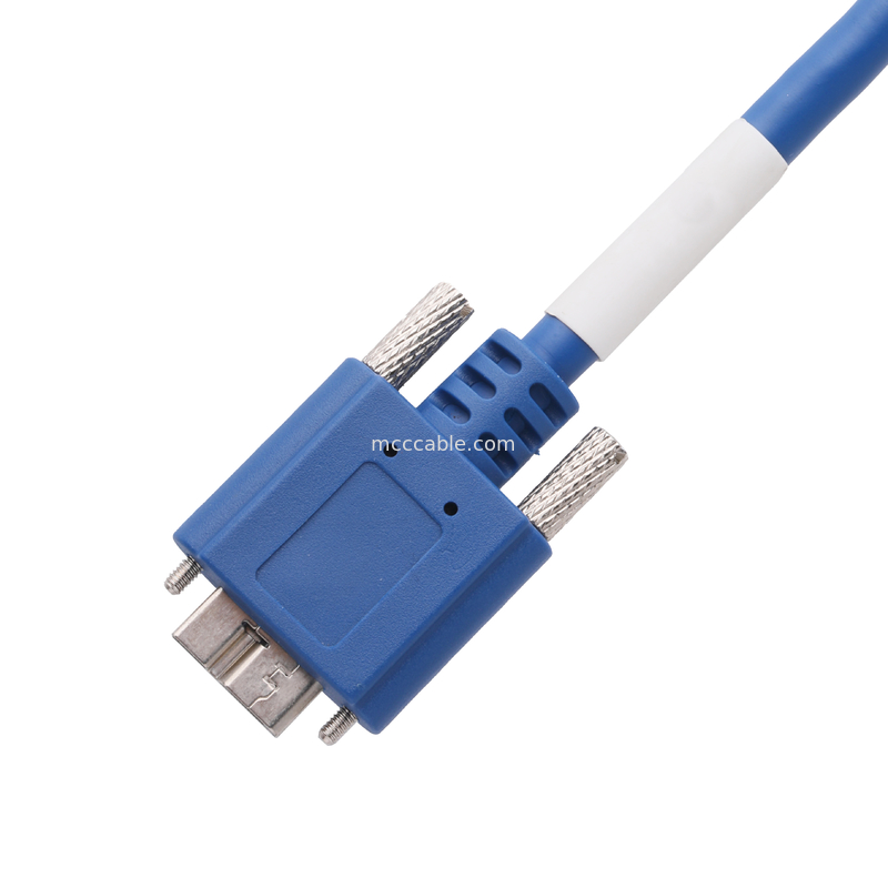 5gbps Micro B To Usb 3.0 ความยาวเคเบิล ปรับแต่งสีน้ําเงิน ROHS