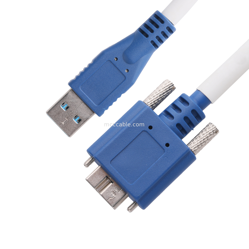 5gbps Micro B To Usb 3.0 ความยาวเคเบิล ปรับแต่งสีน้ําเงิน ROHS