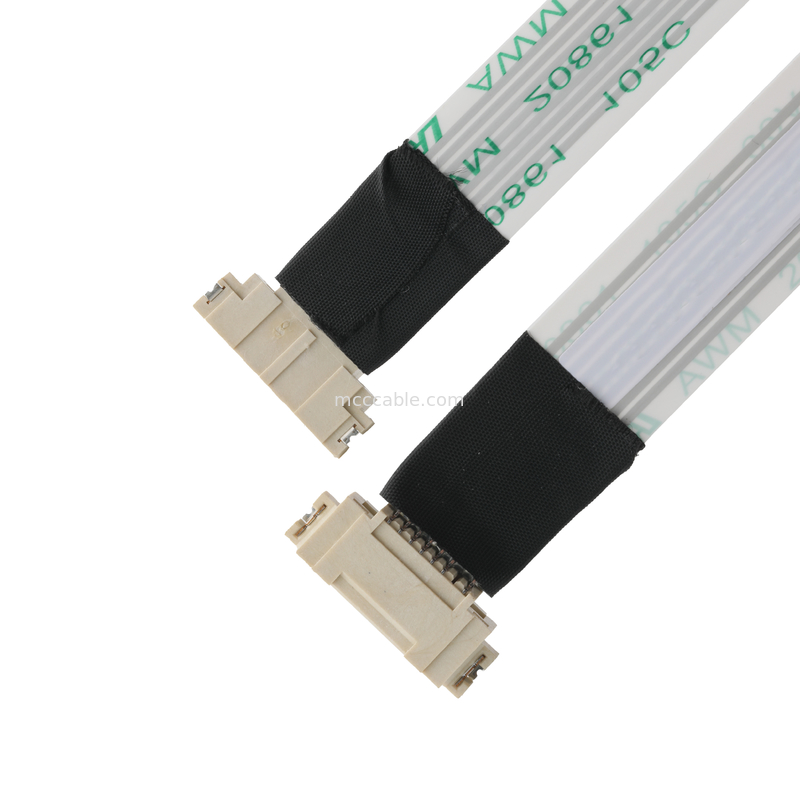 ROHS FFP/FPC 6Pin ขาว IS100-L08T-C46-C ถึง HS100-L08N-N62 ดํา Pitch 1.0mm OEM/ODM