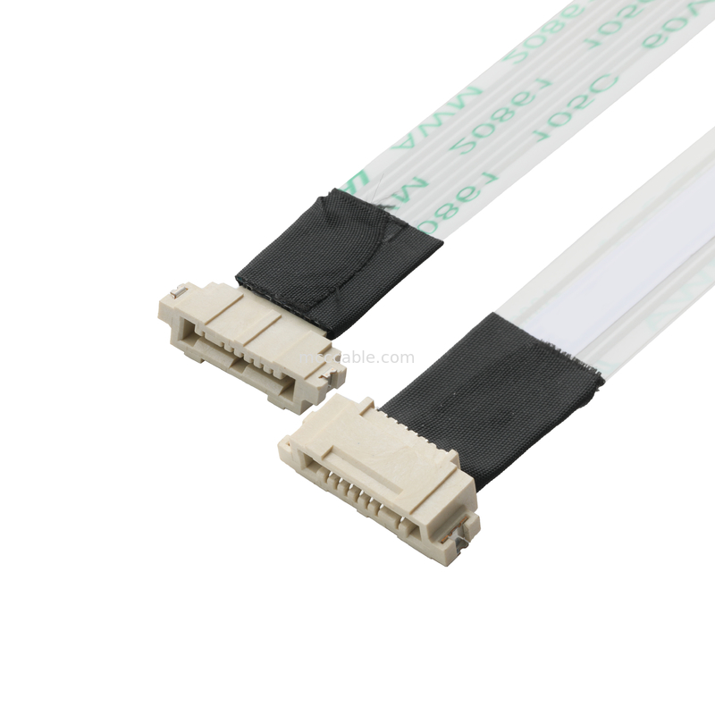 ROHS FFP/FPC 6Pin ขาว IS100-L08T-C46-C ถึง HS100-L08N-N62 ดํา Pitch 1.0mm OEM/ODM