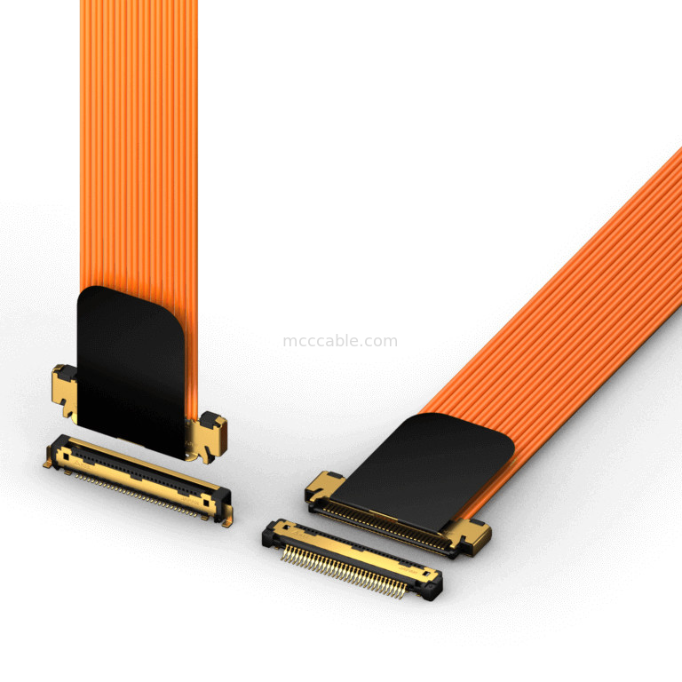 KEL Micro Coaxial Cable ซีรีส์ TSL ความสามารถสูง สายโคเอชชียล แฮร์เนส อัตราการส่ง 32Gbps Pitch 0.55mm