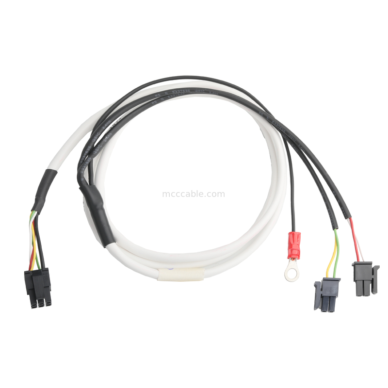 LVDS CABLE HSG 43025-0600 Picth 3.0mm MX ไปยัง HSG 43025-0200 และ RV1.25-4 เครื่องเชื่อม OEM / ODM ความยาวเคเบิล