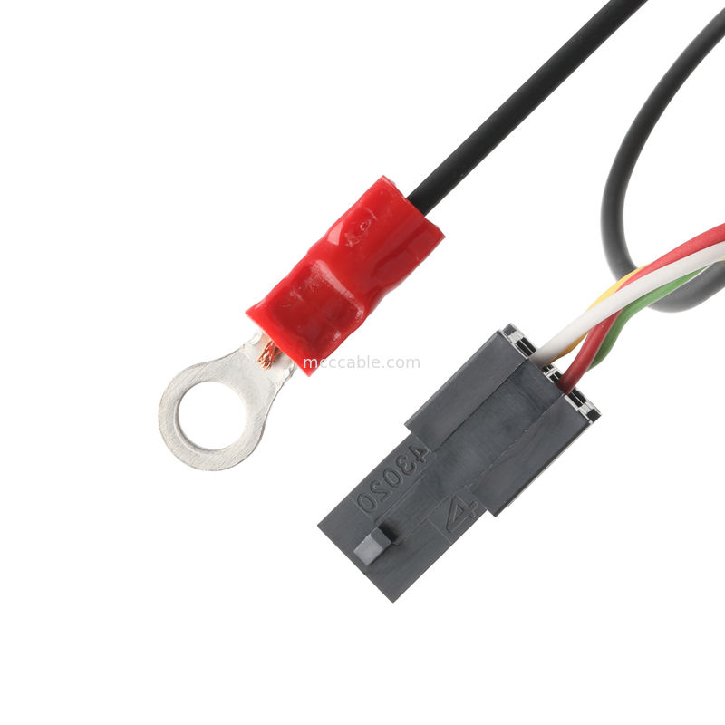 LVDS CABLE เพศชาย 43025-0800 8P Picth 3.0mm MX ไปยัง HSG เพศหญิง 43020-0401 4P Pitch 3.0mm MX OEM / ODM ความยาวเคเบิล