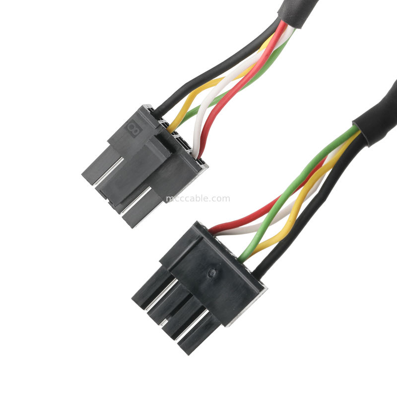 LVDS CABLE เพศชาย 43025-0800 8P Picth 3.0mm MX ไปยัง HSG เพศหญิง 43020-0401 4P Pitch 3.0mm MX OEM / ODM ความยาวเคเบิล