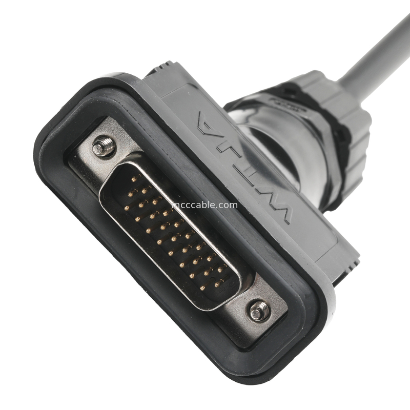 ROHS LVDS Cable Assembly HDB-26BMMA-SL7001 เพศชาย ถึง HDB-26BFFA-SL7001 เพศหญิง ความยาว ปรับแต่ง OEM / ODM