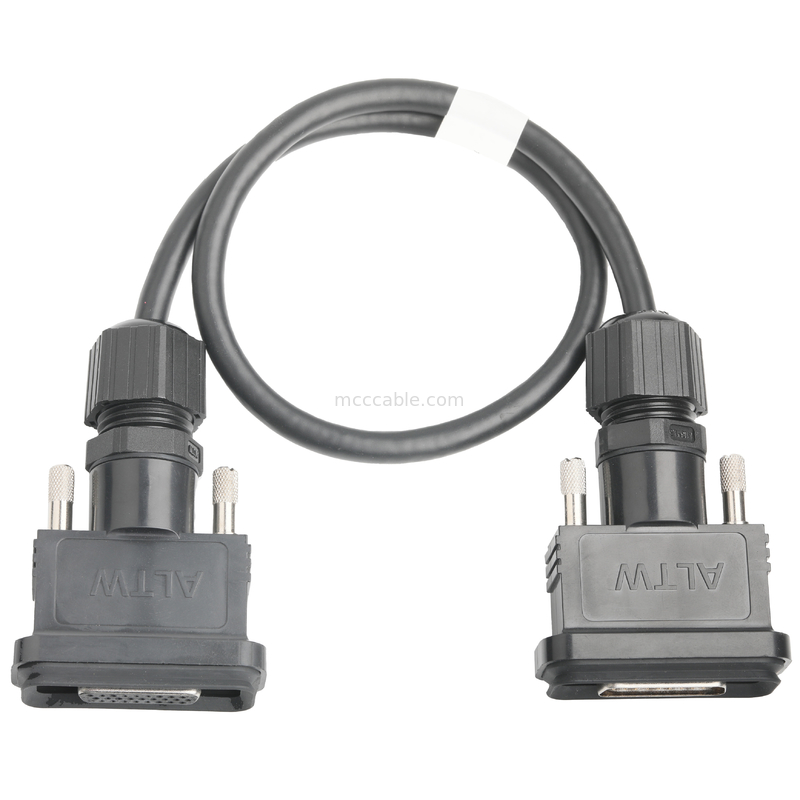 ROHS LVDS Cable Assembly HDB-26BMMA-SL7001 เพศชาย ถึง HDB-26BFFA-SL7001 เพศหญิง ความยาว ปรับแต่ง OEM / ODM