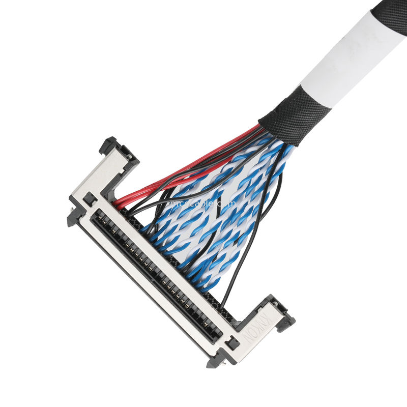 การประกอบเคเบิล LVDS JAE FI-RE51HL 51Pin ถึง DP2.0 30Pin หรือ EGN UL 1571 28AWG CABLE OEM/ODM