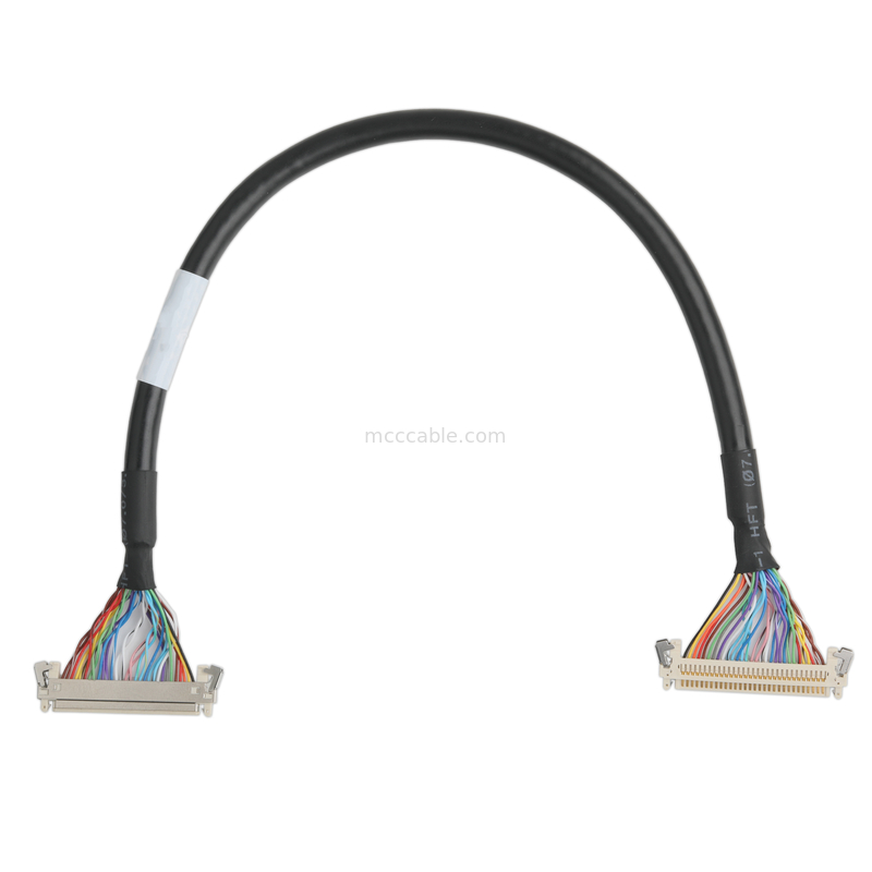 LCD CABLE JAE FI-X30HL Display Screen Motherboard Cable Connector UL20276 AWG30 พร้อมเส้นผ่าและสัญลักษณ์ UL