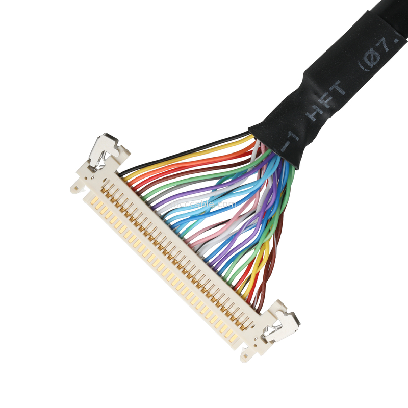 LCD CABLE JAE FI-X30HL Display Screen Motherboard Cable Connector UL20276 AWG30 พร้อมเส้นผ่าและสัญลักษณ์ UL