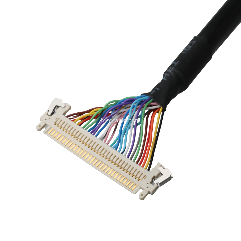 LCD CABLE JAE FI-X30HL Display Screen Motherboard Cable Connector UL20276 AWG30 พร้อมเส้นผ่าและสัญลักษณ์ UL