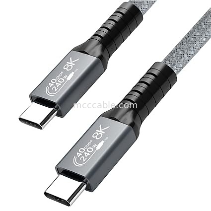 usb c thunderbolt usb 4 ถึง usb c USB4 การส่งความเร็วสูง Thunderbolt 4 ช่องทางโปรโตคอลเคเบิล OEM / ODM