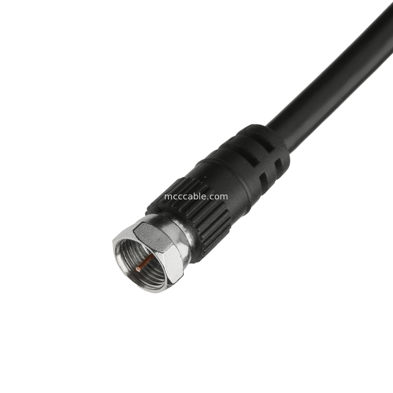 เครื่องเชื่อมเคเบิลโคเอชชียล RF RG-59 เครื่องเชื่อมหัวสองตัว
