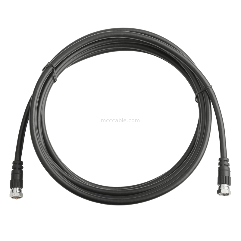เครื่องเชื่อมเคเบิลโคเอชชียล RF RG-59 เครื่องเชื่อมหัวสองตัว