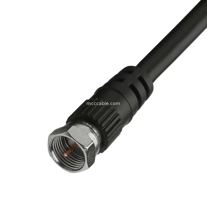 เครื่องเชื่อมเคเบิลโคเอชชียล RF RG-59 เครื่องเชื่อมหัวสองตัว