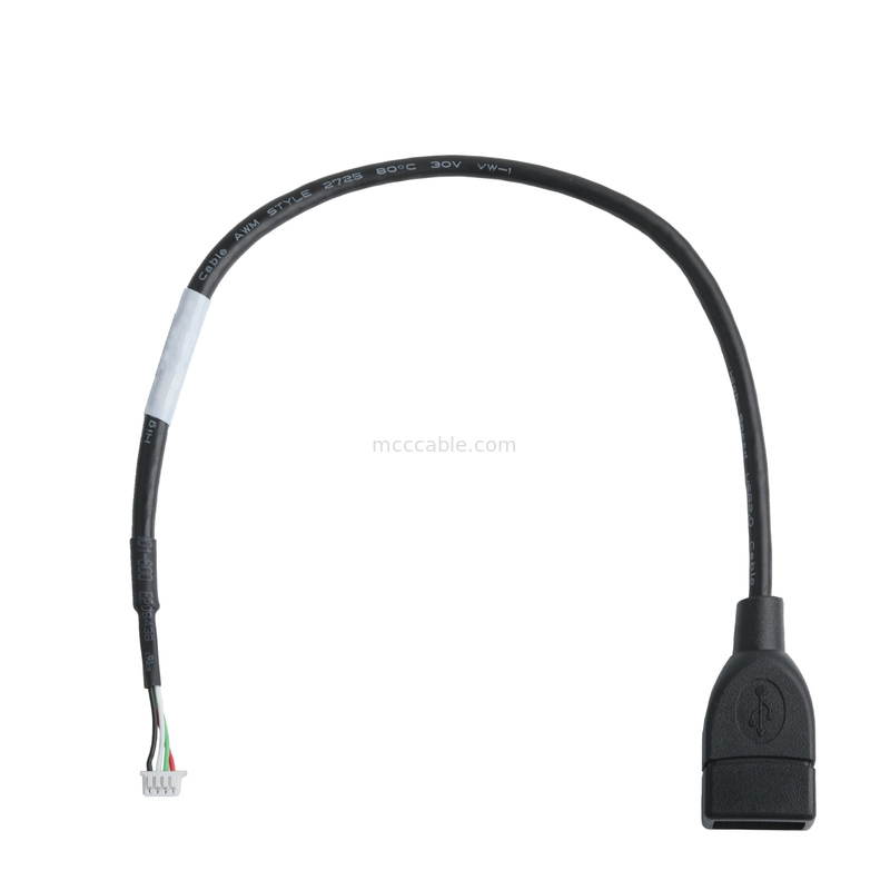 ชุดสาย USB สําหรับ IC7 เครื่องรับ USB-A 2.0 ไปยัง Molex 51021-0400 RM 1.25 มม.