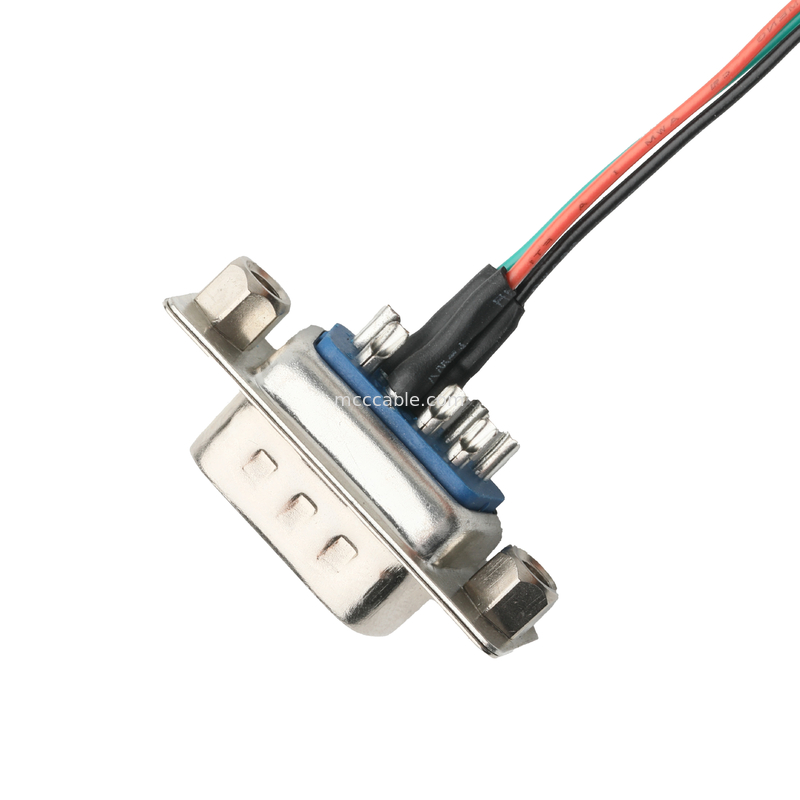 DB 9P LVDS Cable Assembly D-SUB-9P ชาย Solder ไปยัง MX1.25mm 4Pin Wire Connector OEM / ODM