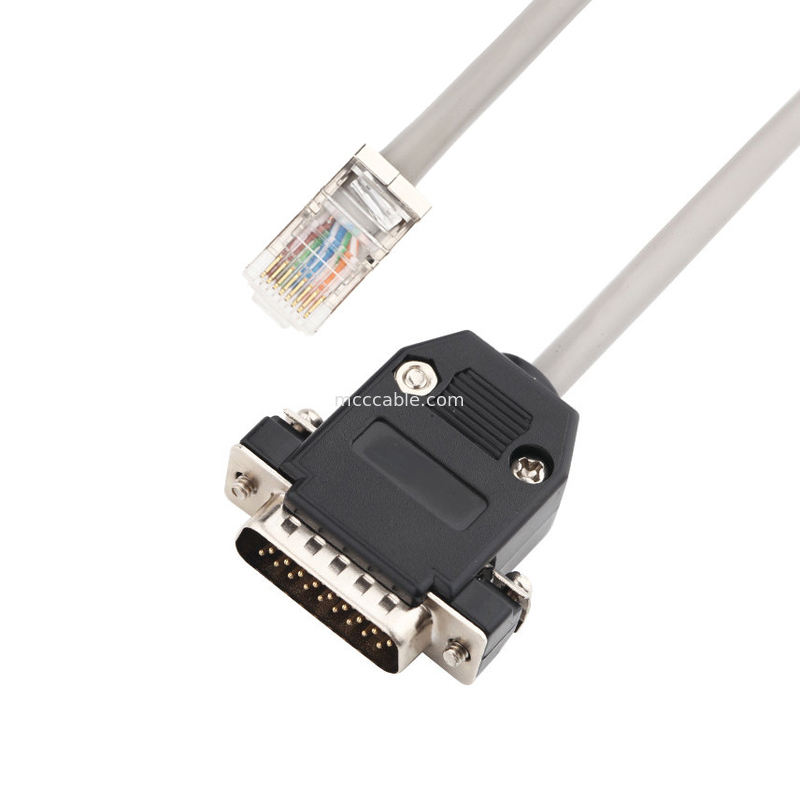สายเคเบิลแบบติดตั้งบนแผงควบคุม H-DB 26P RJ45 8pin ชุดสายเคเบิลเครือข่าย สายเคเบิลความเร็วสูงของ samtec