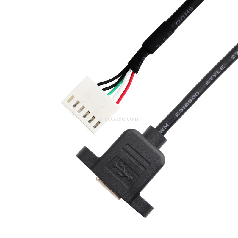 2.54mm Pitch A2542ha-6p สายรัด Durachill Usb B ชุดประกอบสายเคเบิล