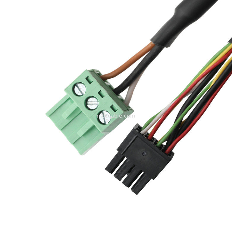 LVDS CABLE Adapter DB-15P FEMALE to HSG 43025-0800 8P and 691352710003 3P สีเขียวชายปลาย