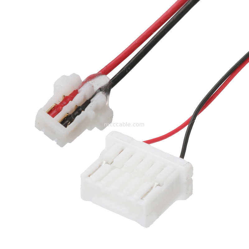JST Wire Harness 0.8mm pitch 2P ติดต่อหน้าขึ้นไปยัง NSHR-6P 1.0mm buckle Receptacle Disconnectable Crimp