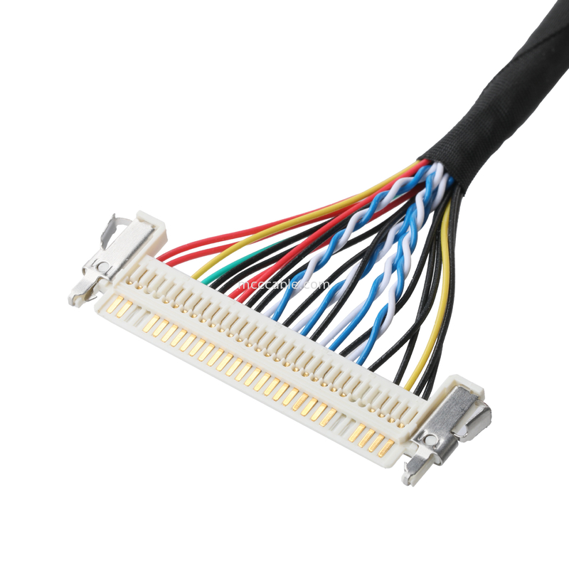 JAE FI-X30HL 30P 1.0 มม.ถึง JAE FI-S20S 20P และ SHLP-6P LVDS สายเคเบิล OEM/ODM